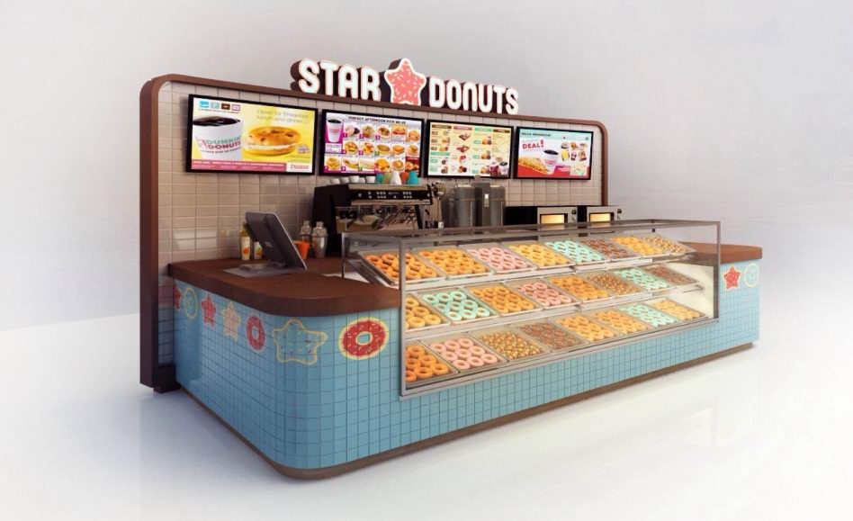 «StarDonuts» - это, прежде всего большой выбор пончиков с разными начинками...
